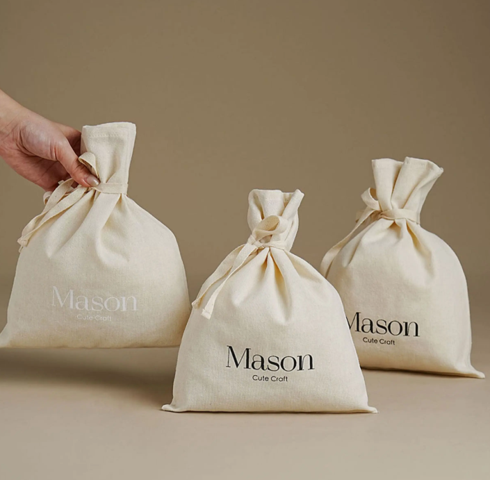 Personalized Cotton Drawstring - Luxury Skincare Logo 评论和价格