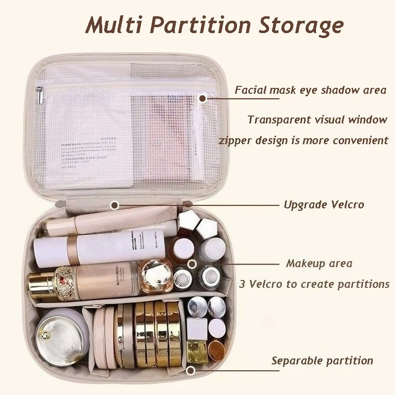 PU Leather Double Layer Makeup - Luxury Skincare And Makeup Brands 评论和价格