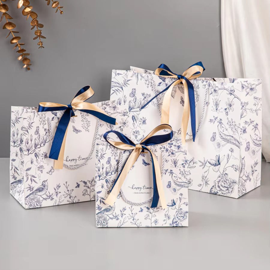10Pcs Floral Print Paper Gift  - Luxury Skincare Packaging 评论和价格